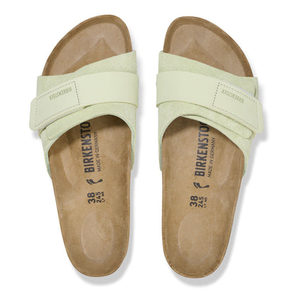 Oita Suede Leather in Color Faded Lime | Birkenstock