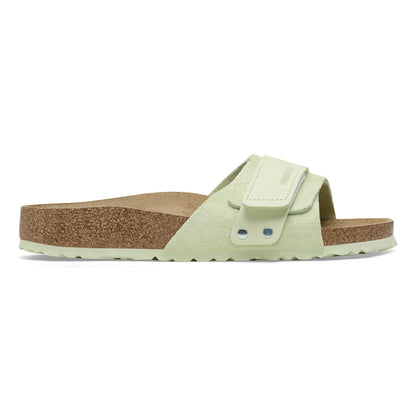 Oita Suede Leather in Color Faded Lime | Birkenstock