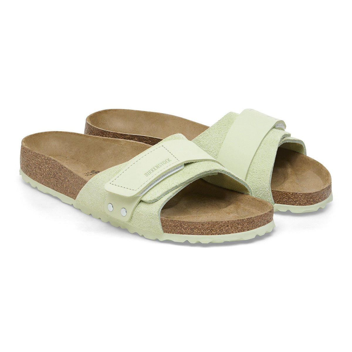 Oita Suede Leather in Color Faded Lime | Birkenstock