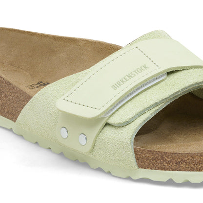 Oita Suede Leather in Color Faded Lime | Birkenstock
