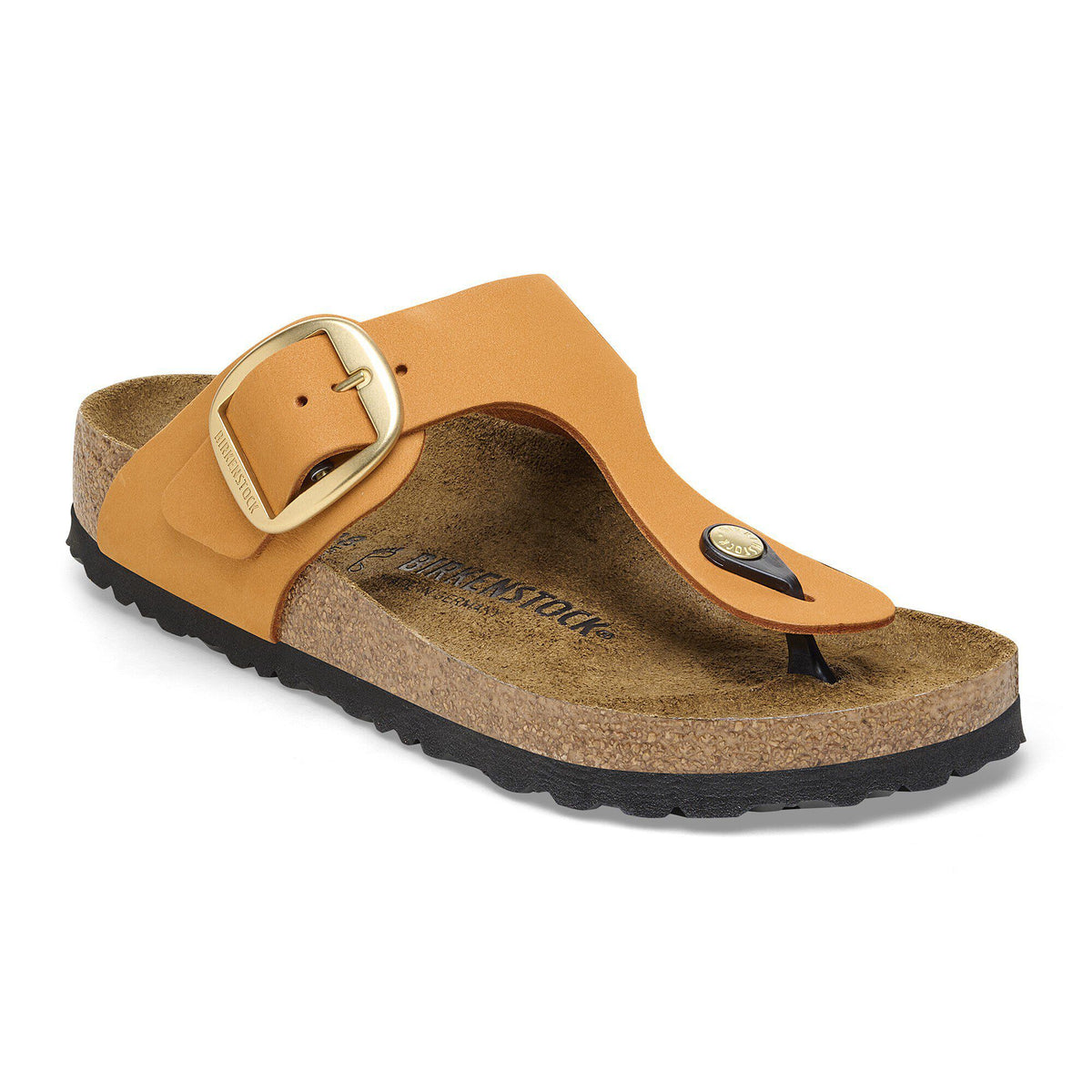 Gizeh Big Buckle Nubuck Leather in Color Burnt Orange | Birkenstock