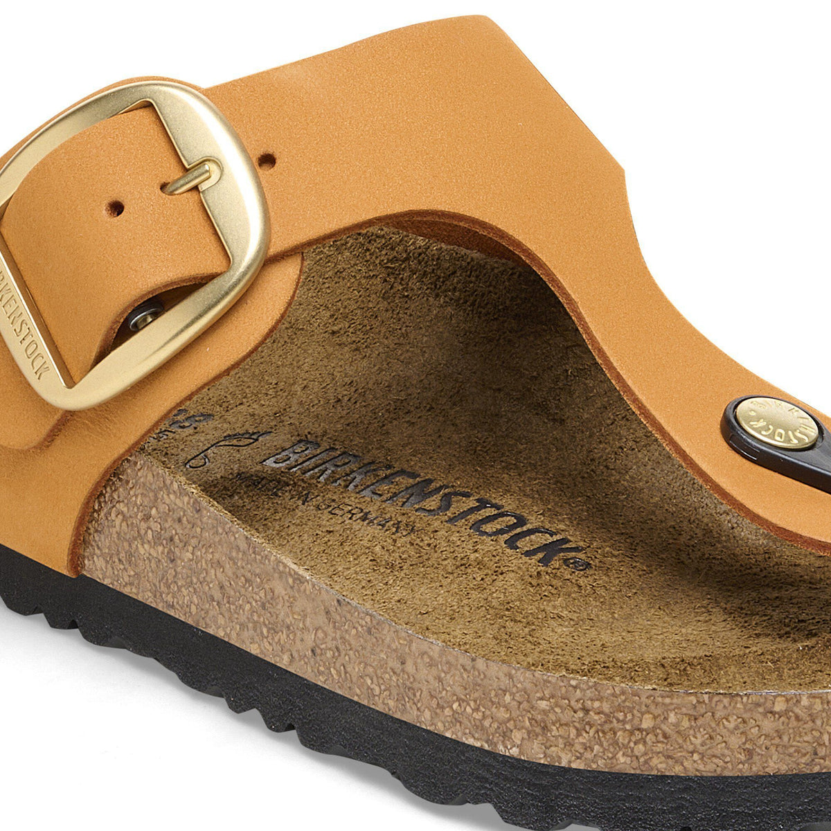 Gizeh Big Buckle Nubuck Leather in Color Burnt Orange | Birkenstock