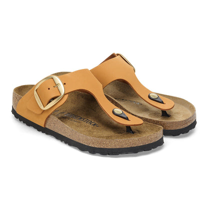 Gizeh Big Buckle Nubuck Leather in Color Burnt Orange | Birkenstock