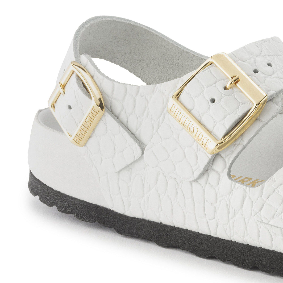 Milano Embossed Leather in Color Emboss white | Birkenstock