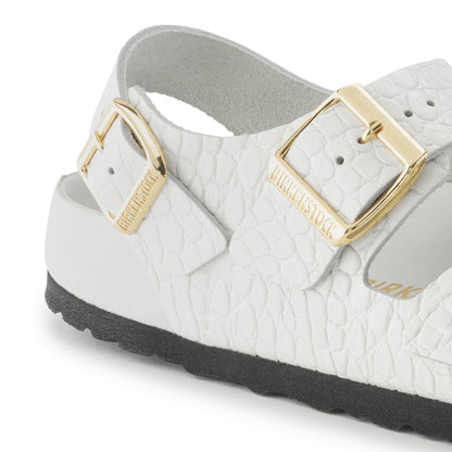 Milano Embossed Leather in Color Emboss white | Birkenstock