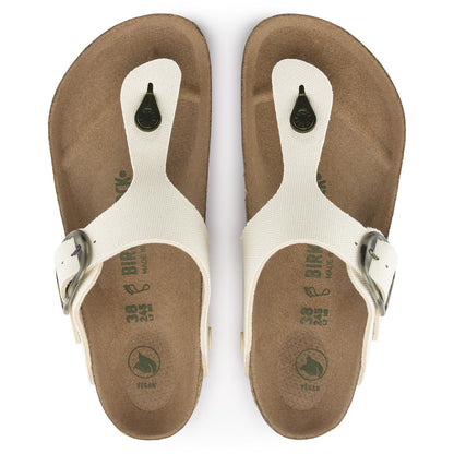 Gizeh Vegan Big Buckle Textile in Color Eggshell | Birkenstock