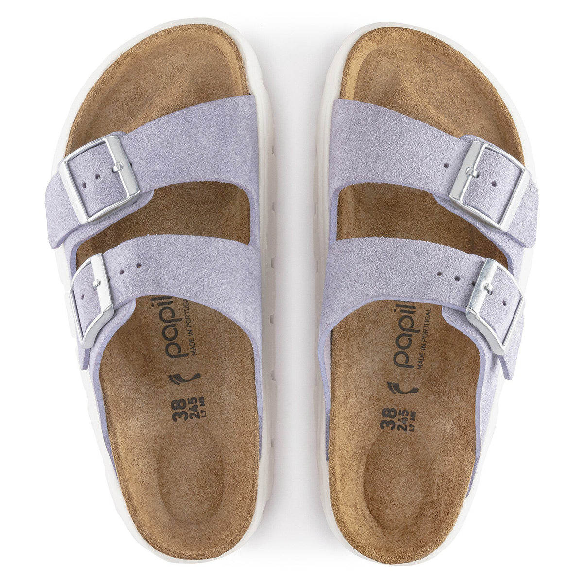 Arizona Chunky Suede Leather in Color Purple Fog | Birkenstock