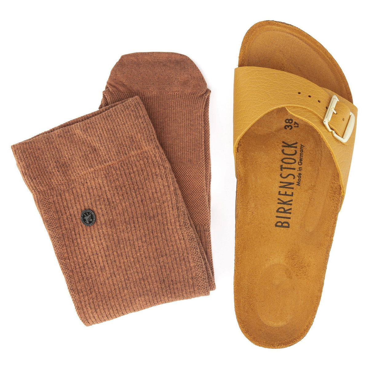 Madrid Natural Leather in Color Brown | Birkenstock