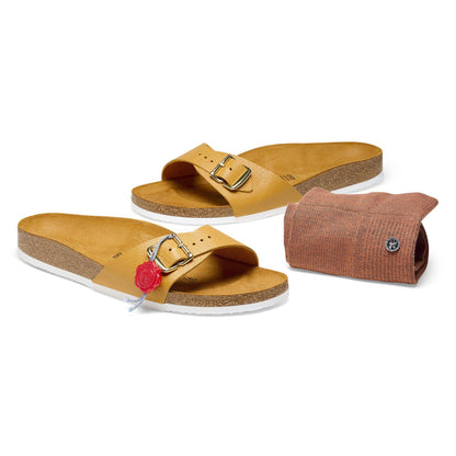 Madrid Natural Leather in Color Brown | Birkenstock