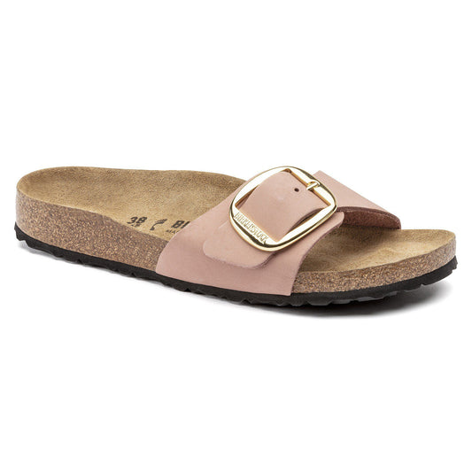 Madrid Big Buckle Nubuck Leather in Color Old Rose | Birkenstock