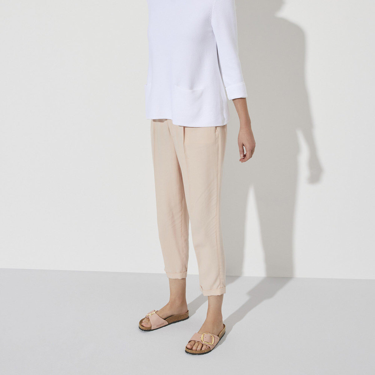 Madrid Big Buckle Nubuck Leather in Color Old Rose | Birkenstock