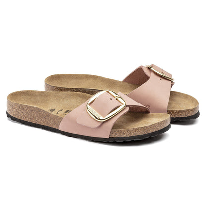 Madrid Big Buckle Nubuck Leather in Color Old Rose | Birkenstock