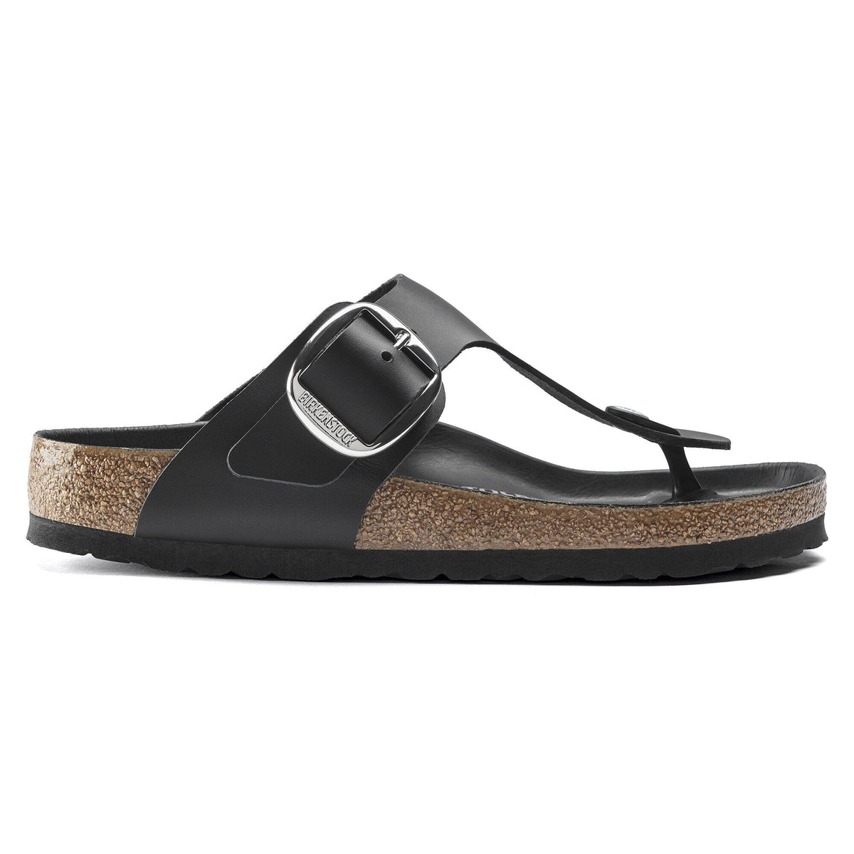Gizeh Big Buckle Oiled Leather in Color Black | Birkenstock