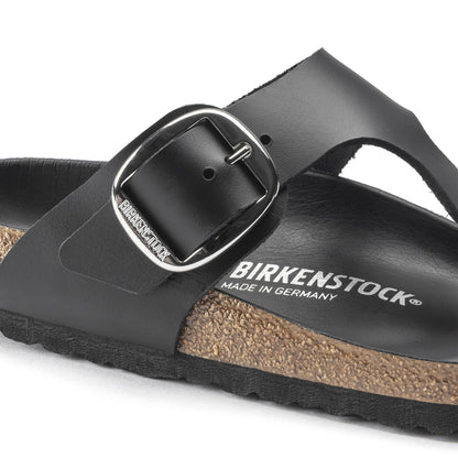 Gizeh Big Buckle Oiled Leather in Color Black | Birkenstock