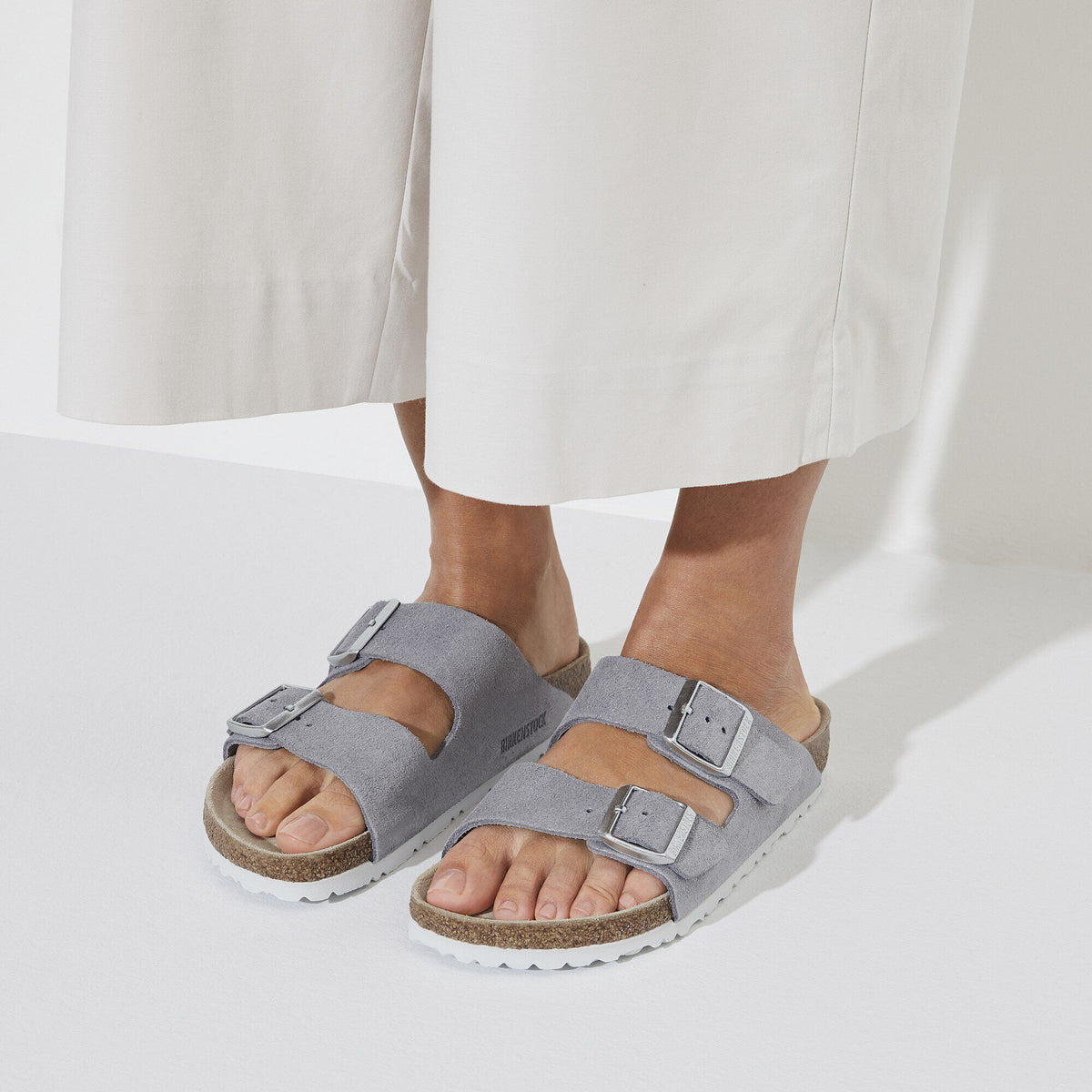 Arizona Suede Leather in Color Purple Fog | Birkenstock