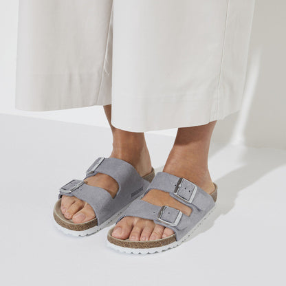 Arizona Suede Leather in Color Purple Fog | Birkenstock