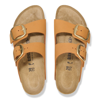 Arizona Big Buckle Nubuck Leather in Color Burnt Orange | Birkenstock