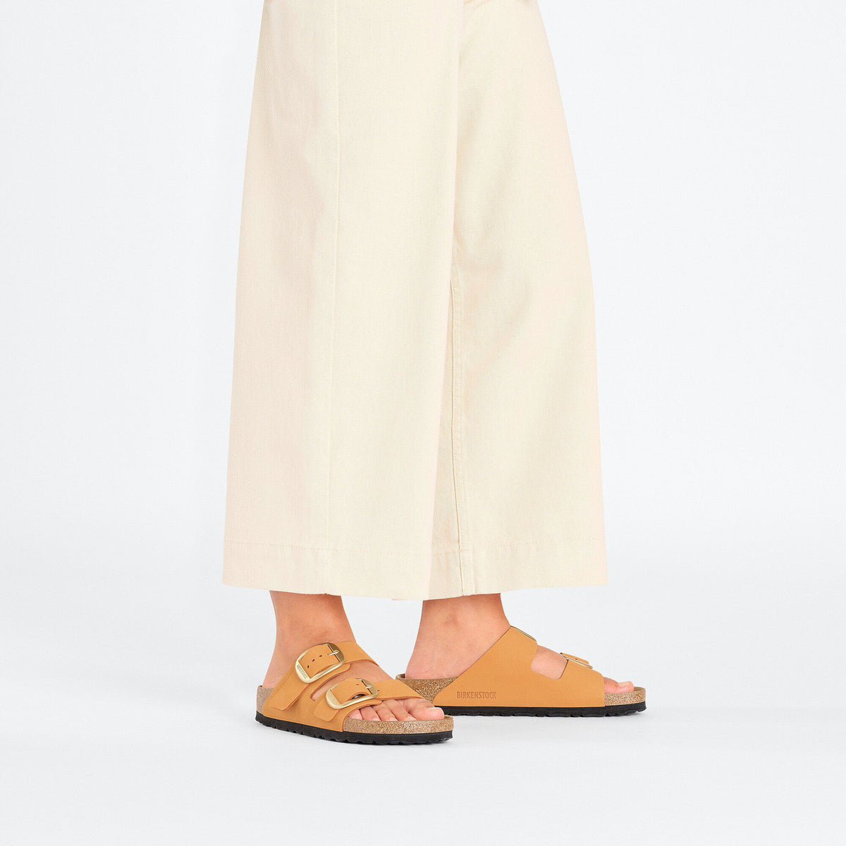 Arizona Big Buckle Nubuck Leather in Color Burnt Orange | Birkenstock