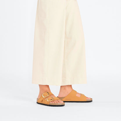 Arizona Big Buckle Nubuck Leather in Color Burnt Orange | Birkenstock