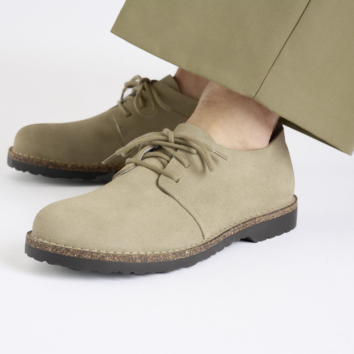 Uppsala Low Suede Leather in Color Faded Khaki | Birkenstock