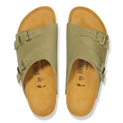 Zürich 1964 Suede Leather in Color Light Green | Birkenstock