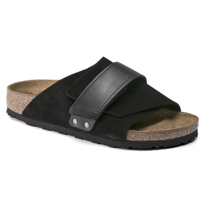 Kyoto Oiled Leather-Suede Leather in Color Black | Birkenstock