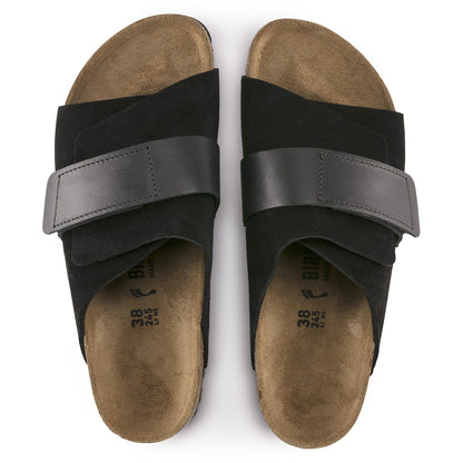 Kyoto Oiled Leather-Suede Leather in Color Black | Birkenstock