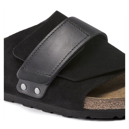 Kyoto Oiled Leather-Suede Leather in Color Black | Birkenstock