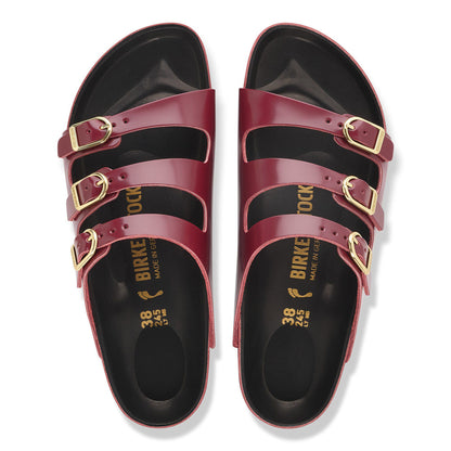 Florida Exquisite Natural Leather Patent in Color High Shine Zinfandel | Birkenstock