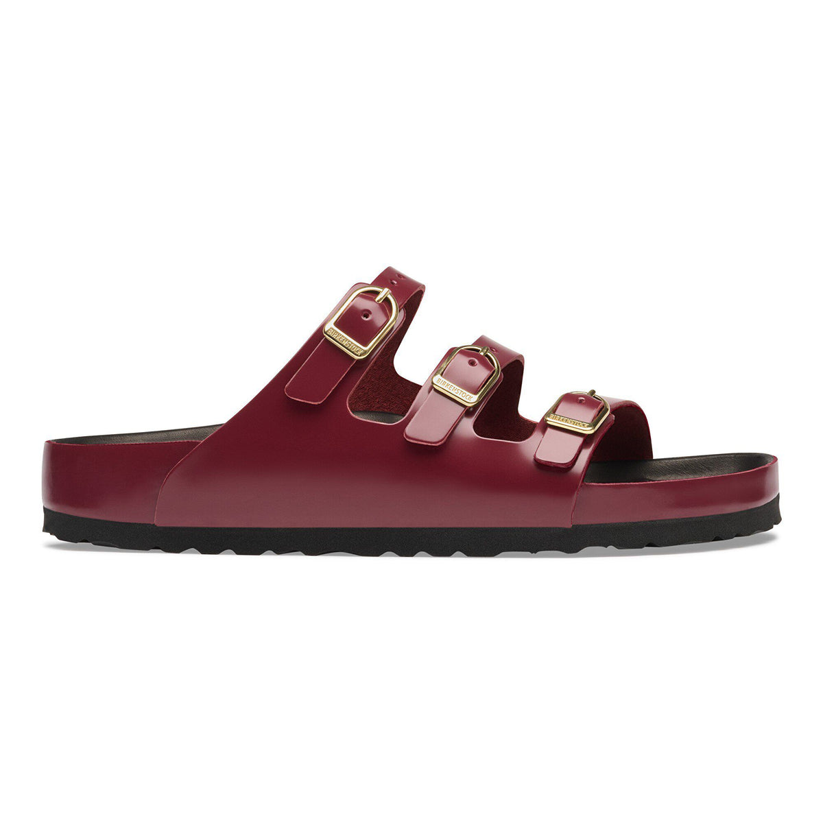 Florida Exquisite Natural Leather Patent in Color High Shine Zinfandel | Birkenstock
