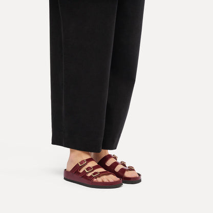 Florida Exquisite Natural Leather Patent in Color High Shine Zinfandel | Birkenstock