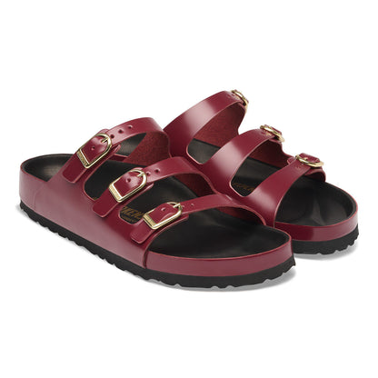 Florida Exquisite Natural Leather Patent in Color High Shine Zinfandel | Birkenstock