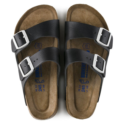 Arizona Soft Footbed Leather in Color Black | Birkenstock