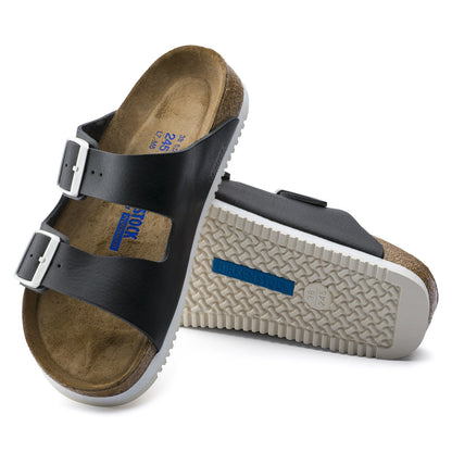 Arizona Soft Footbed Leather in Color Black | Birkenstock