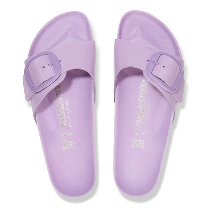 Madrid Big Buckle Natural Leather Patent in Color High-Shine Crocus | Birkenstock