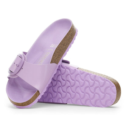 Madrid Big Buckle Natural Leather Patent in Color High-Shine Crocus | Birkenstock