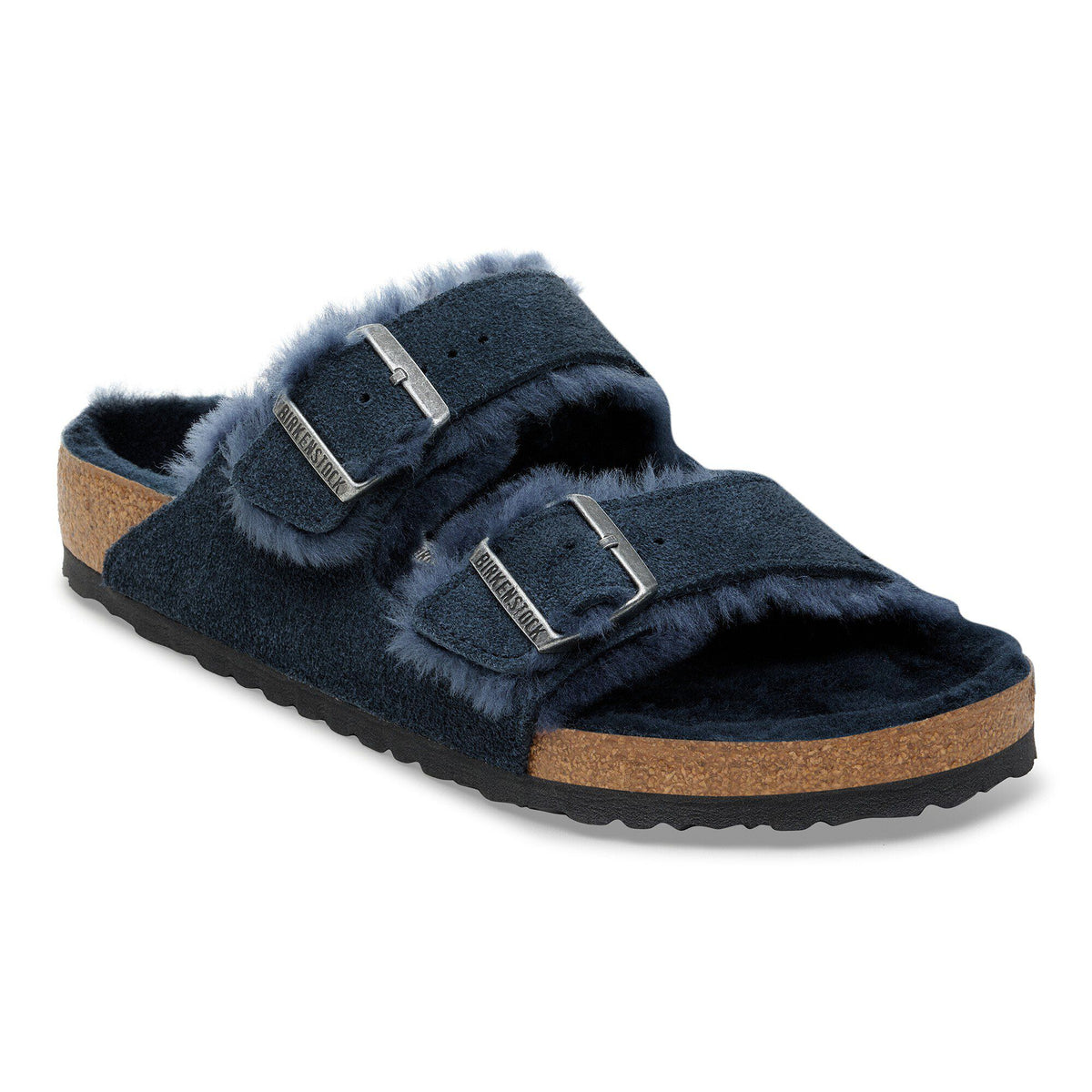 Arizona Shearling Suede Leather in Color New Navy | Birkenstock