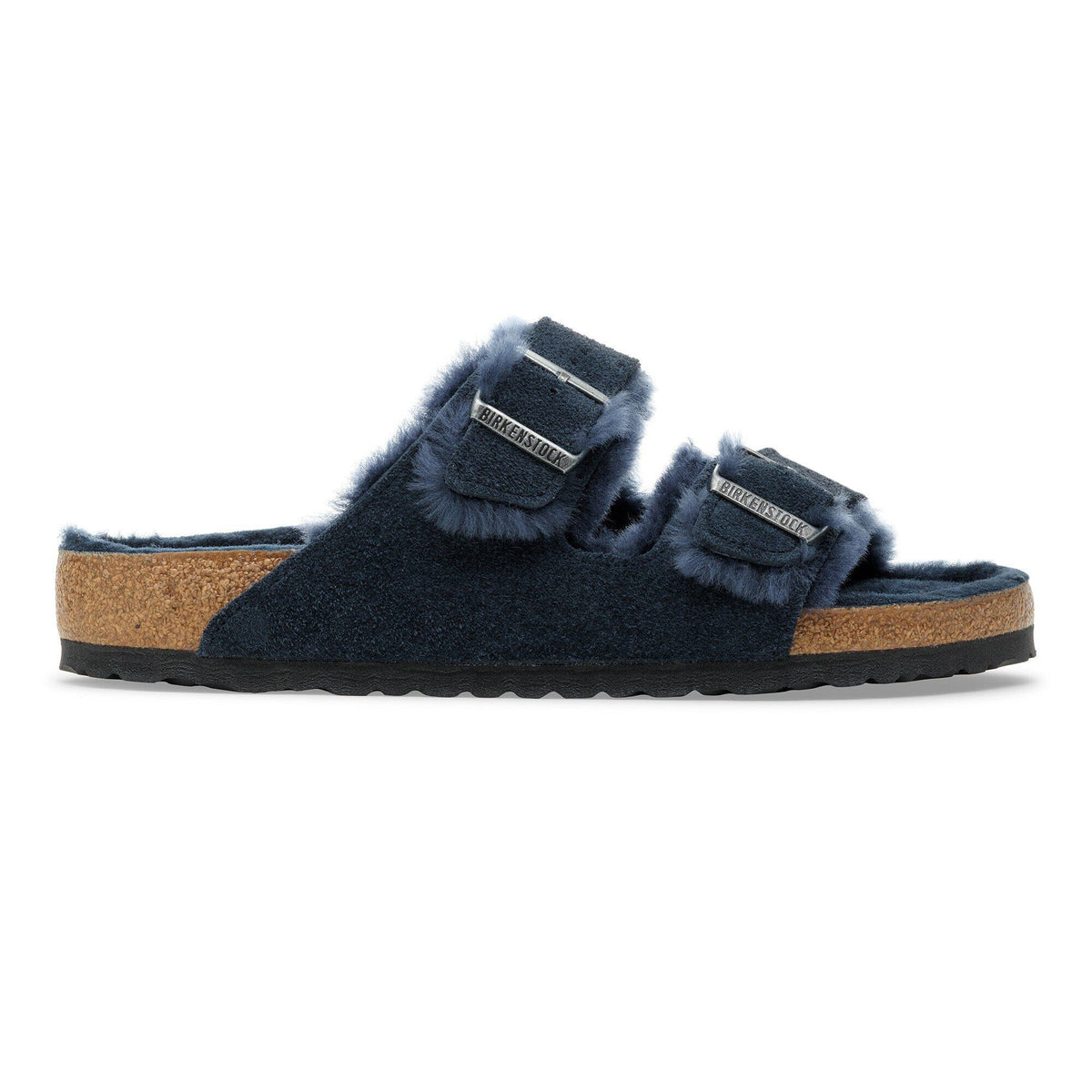 Arizona Shearling Suede Leather in Color New Navy | Birkenstock