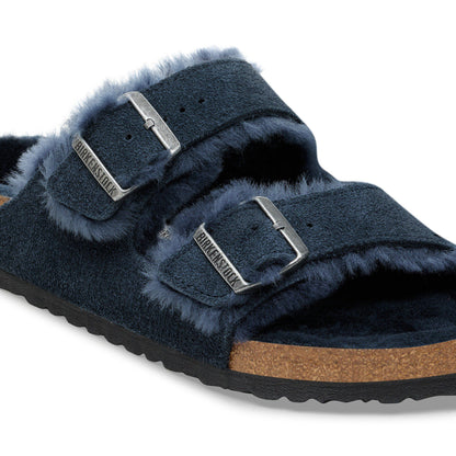 Arizona Shearling Suede Leather in Color New Navy | Birkenstock