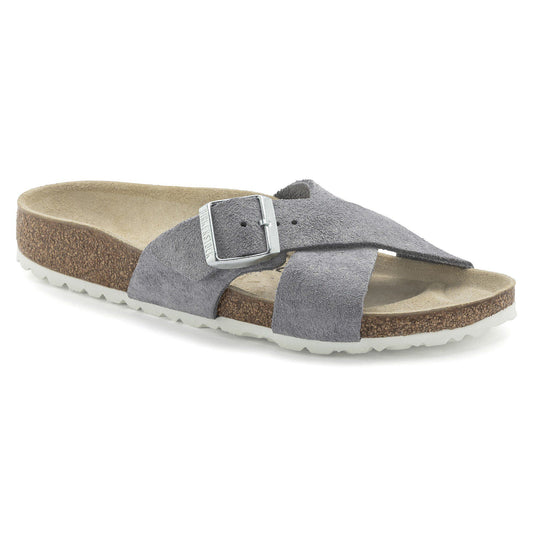 Siena Suede Leather in Color Purple Fog | Birkenstock