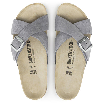 Siena Suede Leather in Color Purple Fog | Birkenstock