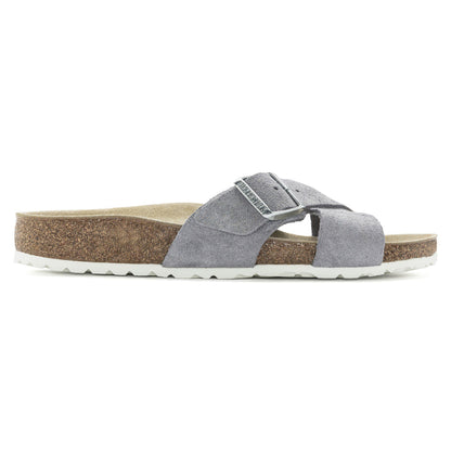 Siena Suede Leather in Color Purple Fog | Birkenstock