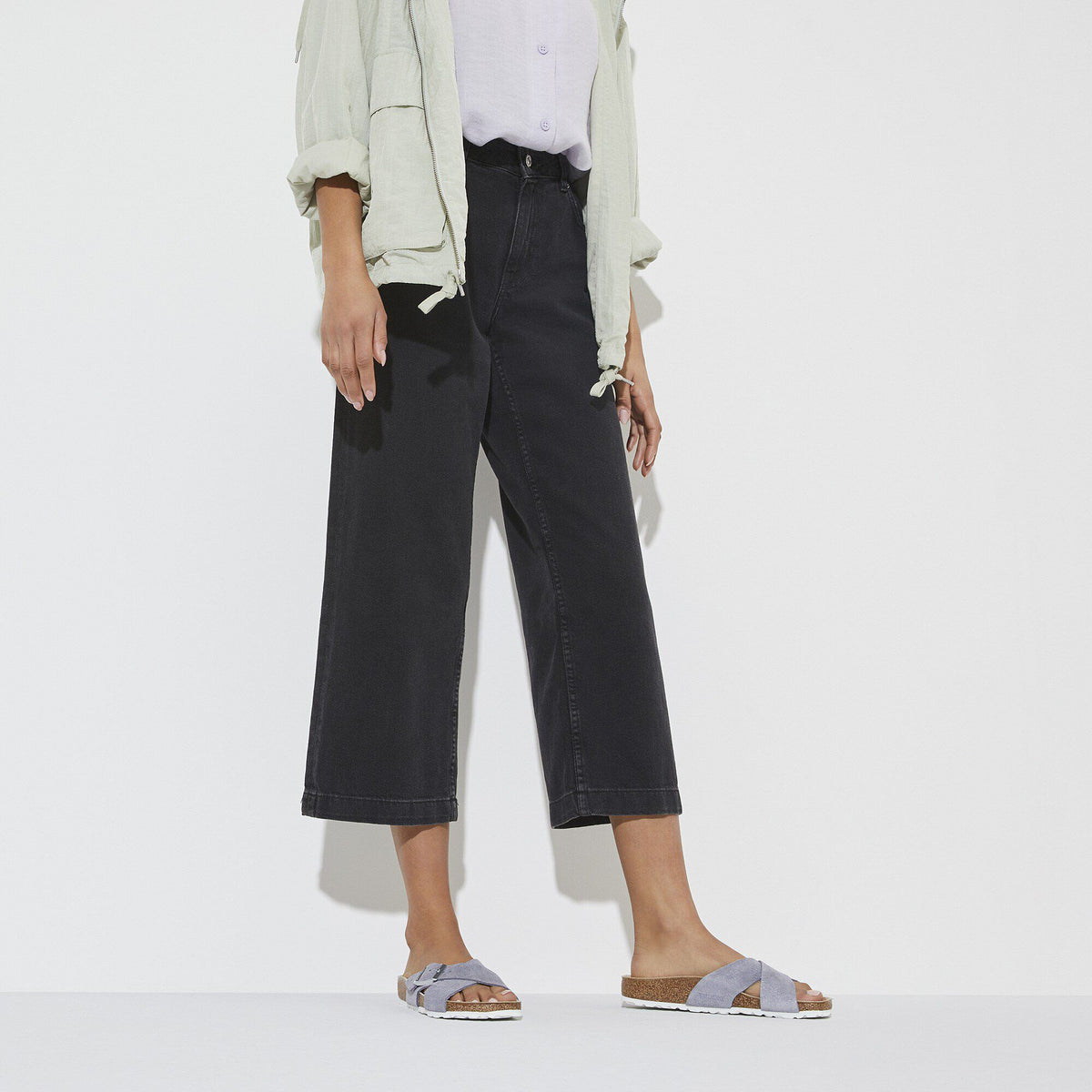 Siena Suede Leather in Color Purple Fog | Birkenstock