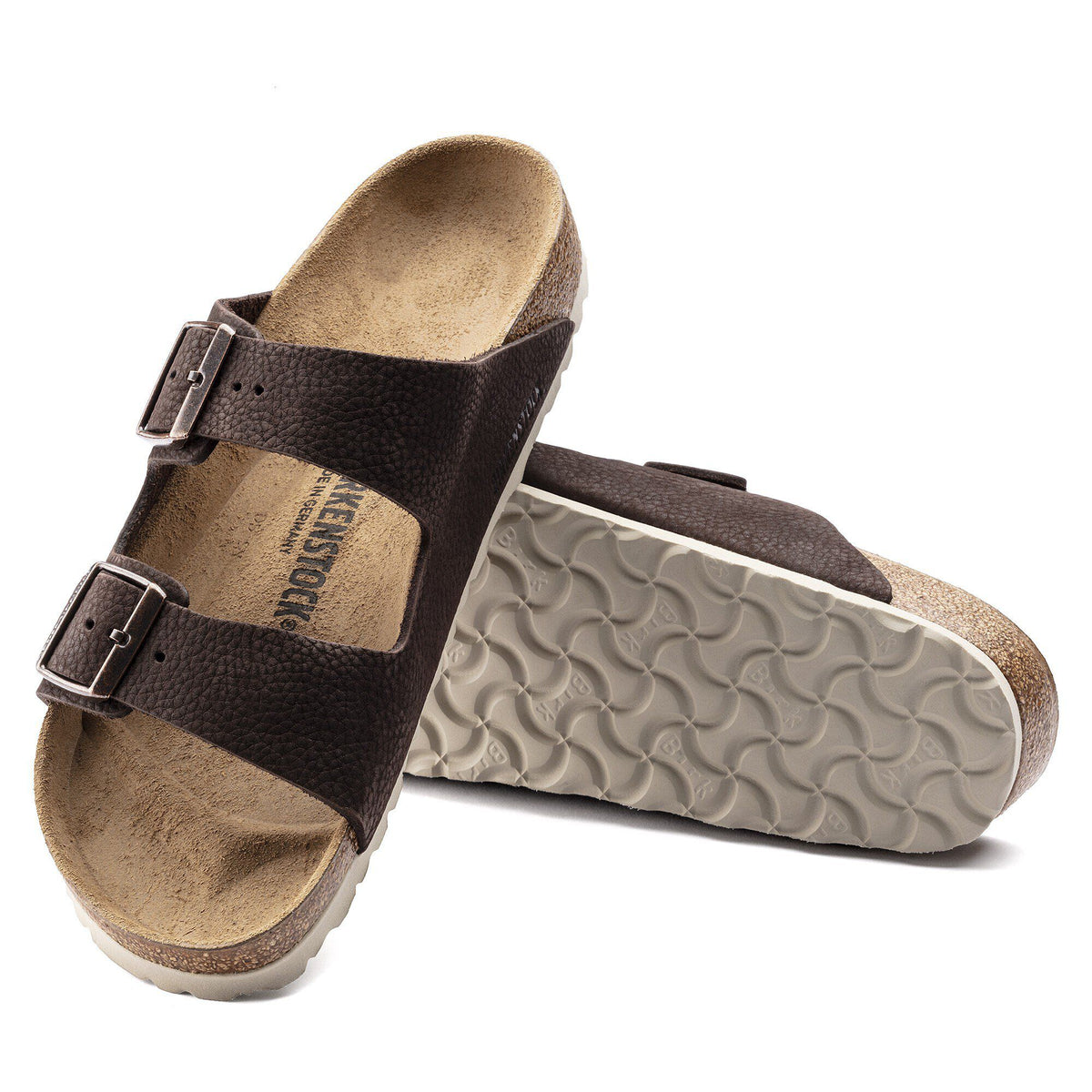 Arizona Nubuck Leather in Color Steer Soft Brown | Birkenstock