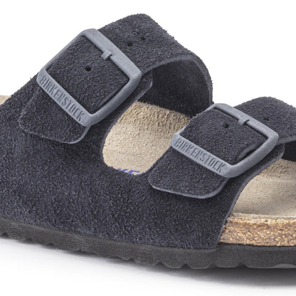 Arizona Soft Footbed Suede Leather in Color Midnight Blue | Birkenstock