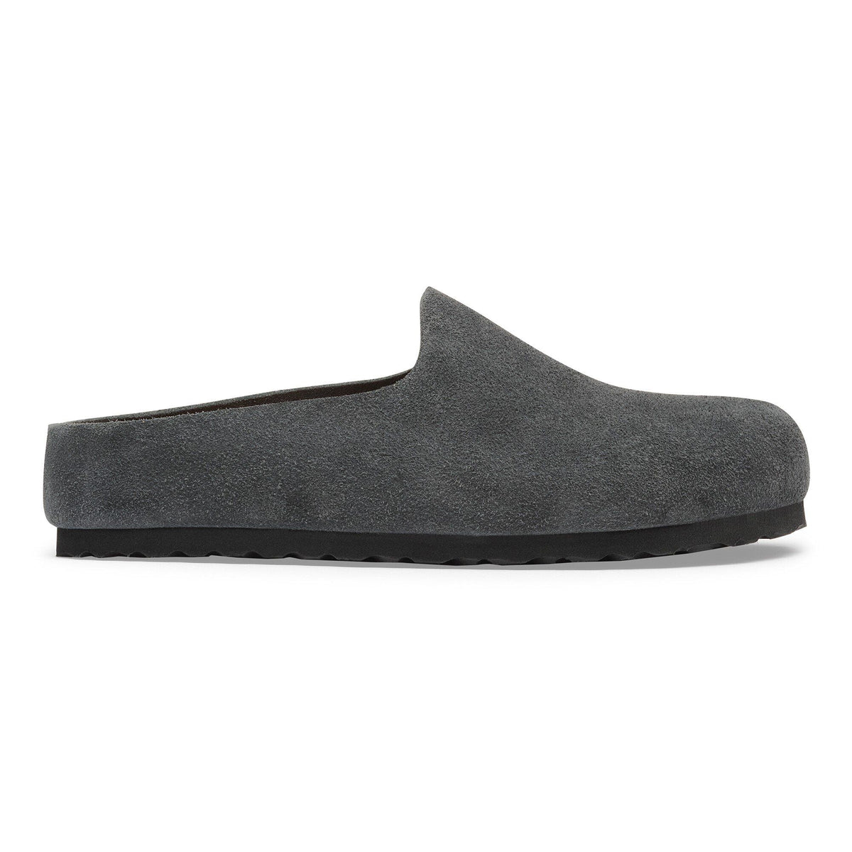 Amsterdam Wrapped Suede Leather in Color Charcoal | Birkenstock