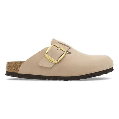 Boston Big Buckle Nubuck Leather in Color Sandcastle | Birkenstock