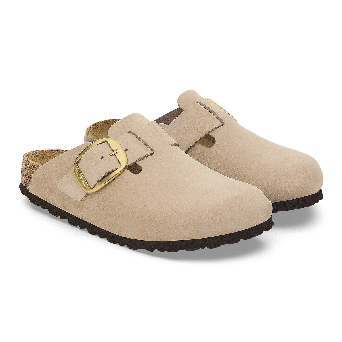 Boston Big Buckle Nubuck Leather in Color Sandcastle | Birkenstock