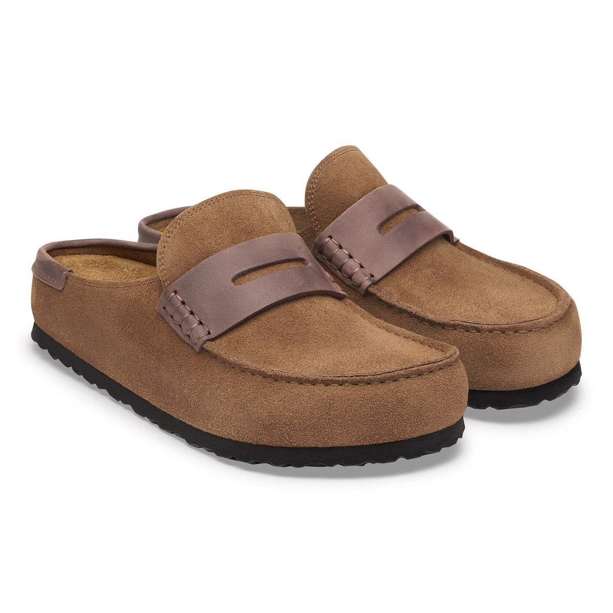 Naples Wrapped Mixed Leather in Color Dark Tea | Birkenstock