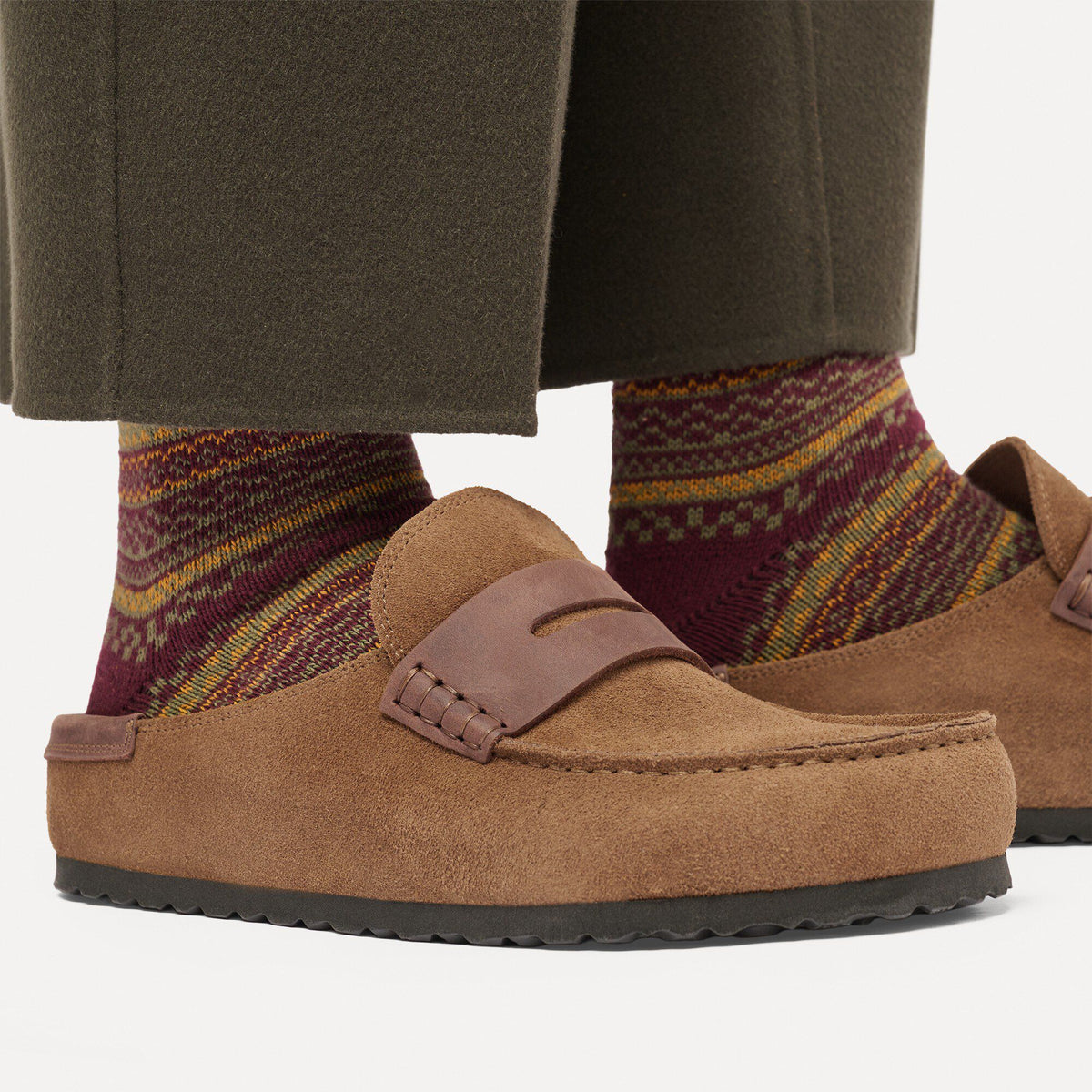 Naples Wrapped Mixed Leather in Color Dark Tea | Birkenstock